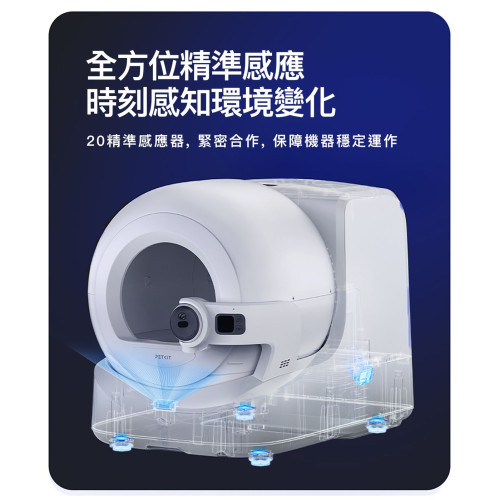 Petkit PUROBOT ULTRA AI 智能鏡頭全自動貓廁所 (香港行貨, 支援2.4G, 可用 apps) (多貓家庭/10KG內貓適合) pkt6a (訂貨需時7-10天)